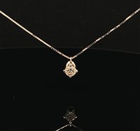 Collana Cianfrone Gioielli Donna Punto luce in Oro Diamante 0.15 Ct COOR-73-198 - COOR-73-198